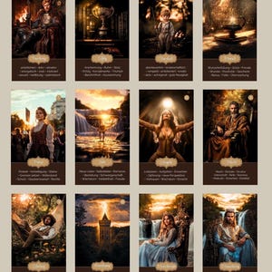 Karty Oracle "Złota Ścieżka" (78 Kart) Tarot, Kariera, Miłość, Pieniądze