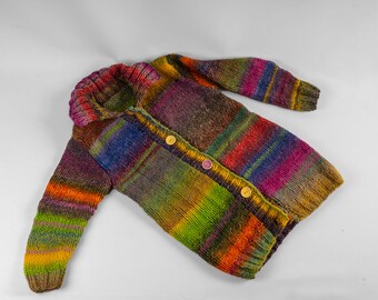 Veste enfant tricotée main