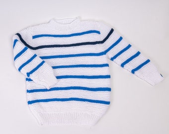 Hand-knitted children's sweater, size 104