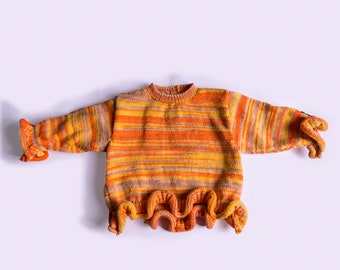 Pull bébé ou enfant tricoté main