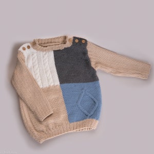Hand-knitted children&#39;s sweater