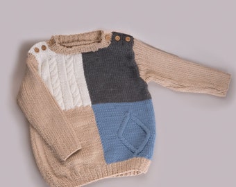 Hand-knitted children's sweater