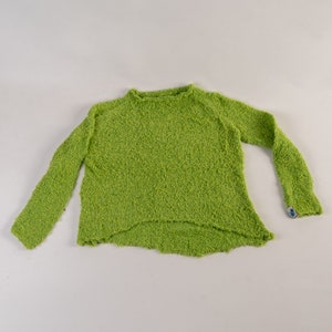 Hand-knitted, fluffy children&#39;s sweater