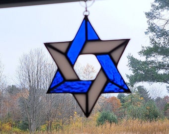 Subtle Little Star of David Sun Catcher Ornament