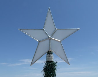 White Star Christmas Tree Topper