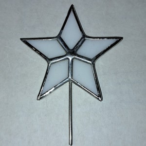 Tiniest Stained Glass Star Topper for Cone Trees, Ceramic Tree Star image 8