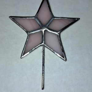 Tiniest Stained Glass Star Topper for Cone Trees, Ceramic Tree Star image 7