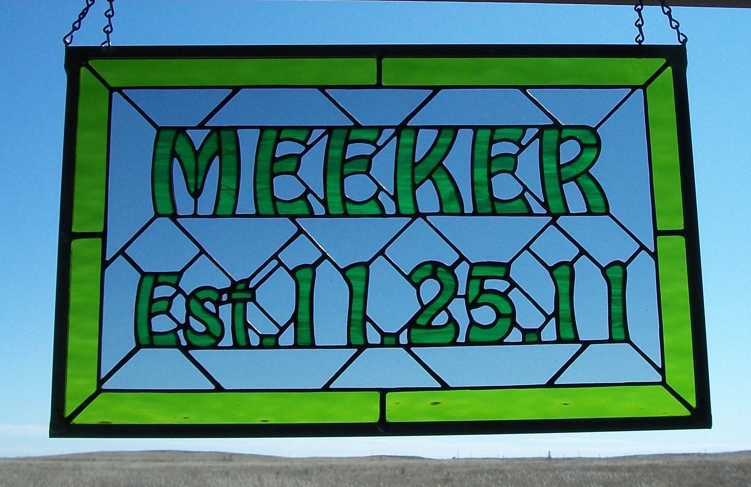 Stained Glass Window Panel Wedding Gift For Bride and Groom Etsy