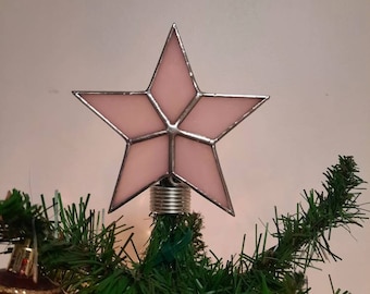 Simple Small Glass Star Topper for Table Top Display