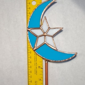Moon and Star Tree Topper for Small Table Top Trees - Etsy