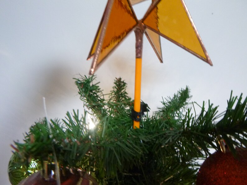 Moravian Star Christmas Tree Topper With Dowel Base Etsy