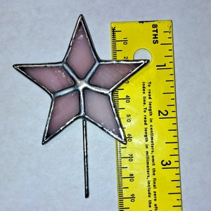 Tiniest Stained Glass Star Topper for Cone Trees, Ceramic Tree Star image 3