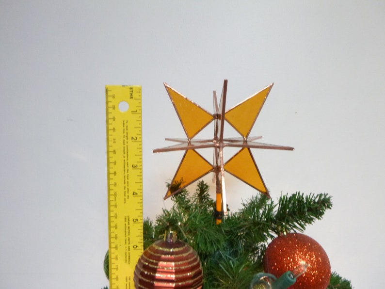 Moravian Star Christmas Tree Topper With Dowel Base Etsy
