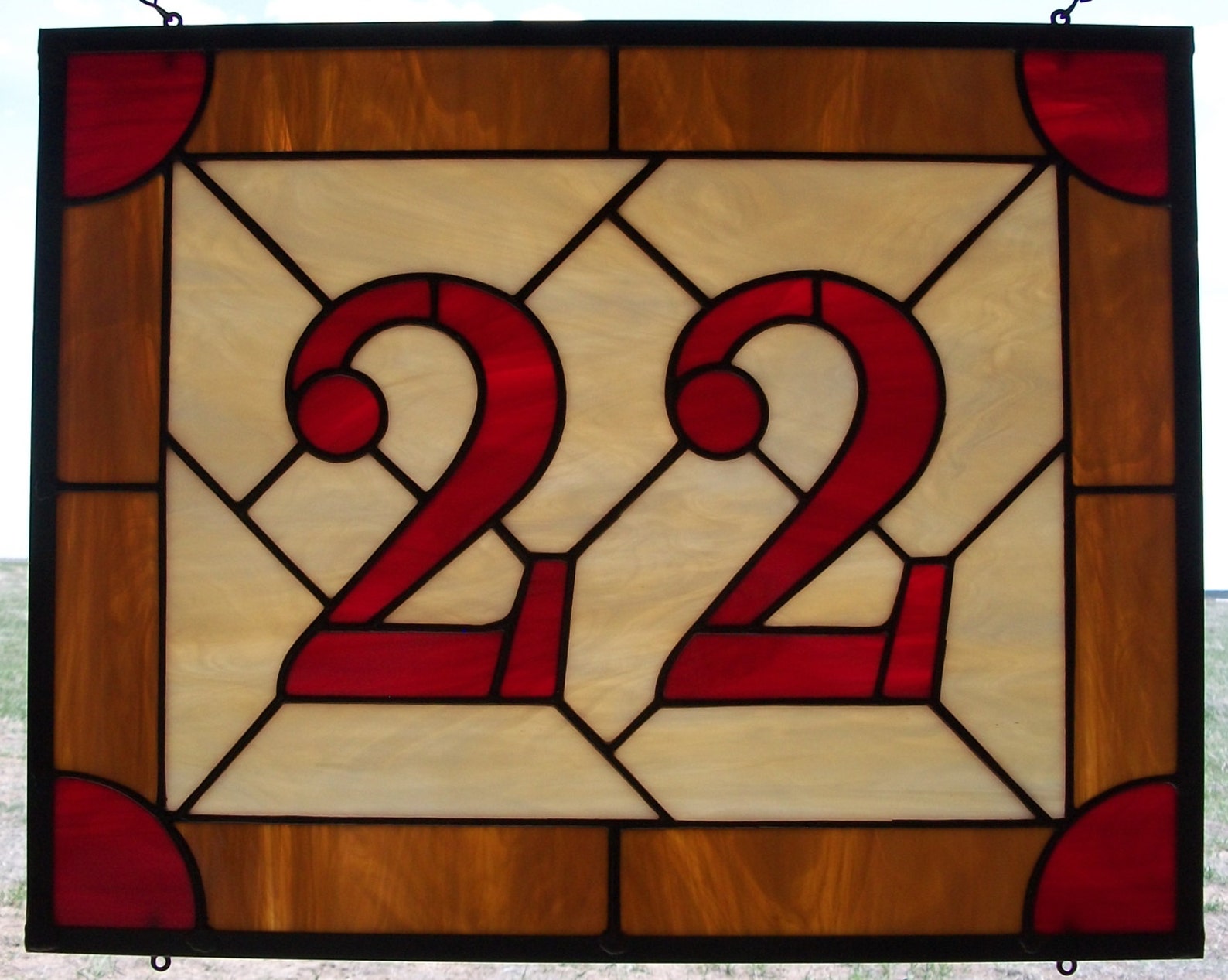 Stained Glass Address Sign, Custom House Numbers, Entryway Decor, Home