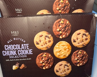 English Marks & Spencer Chocolate Chunk Cookie Box