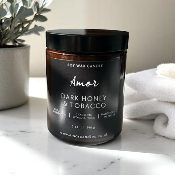 luxury candle honey tobacco Sweet & Raw Years after the original candles were produced Honey Tobacco Bourbon Candle |