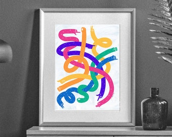 Love is Love Hands Print | Pride Collection | Cat Rocketship | Digitally Hand Drawn, ASL, Unframed Art | Gift for Her, Him, Them