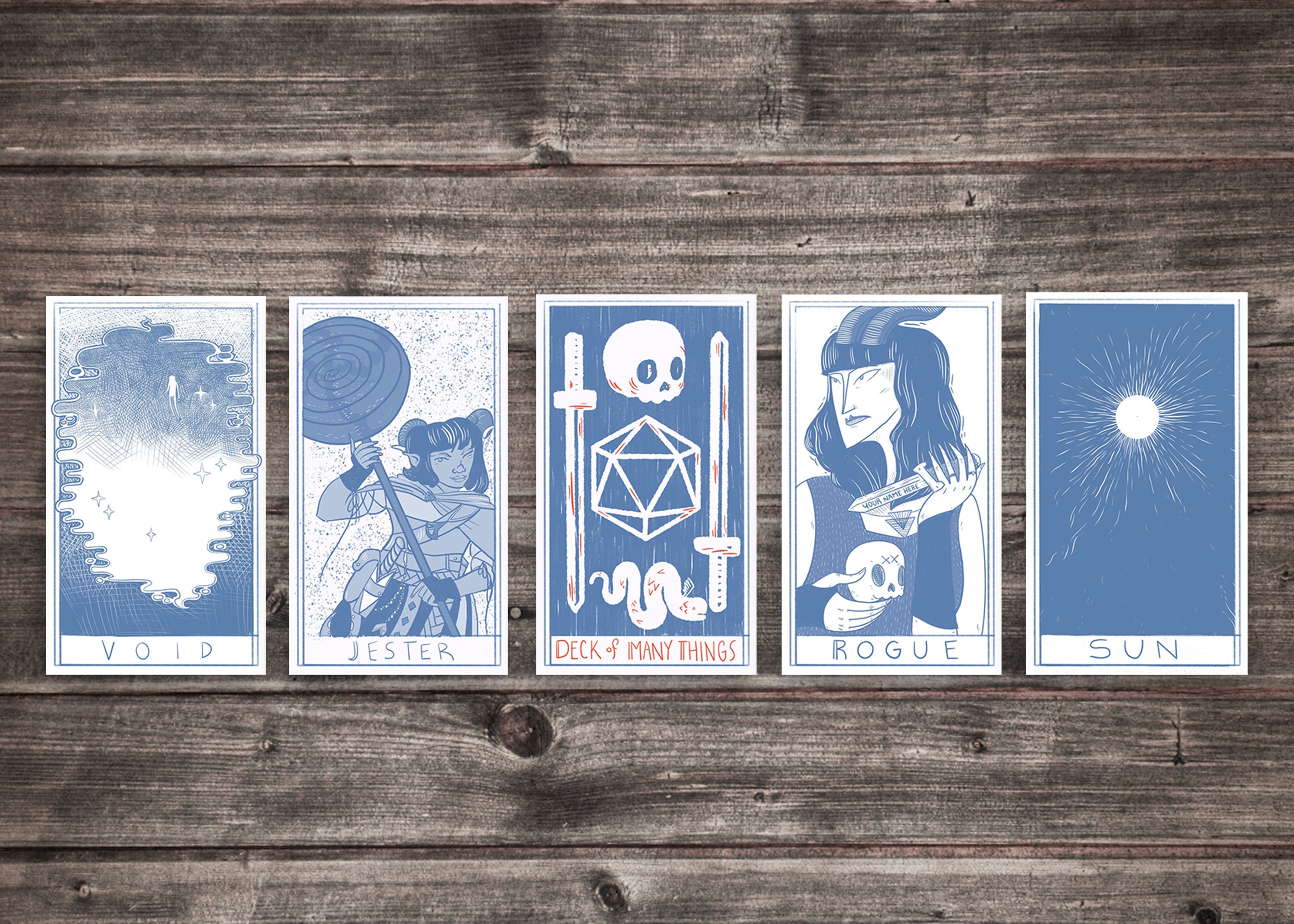 Deck Of Many Things Dungeons And Dragons Collection Cat Etsy