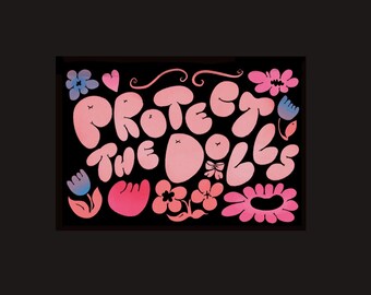 Protect the Dolls Sticker - Trans Ally Sticker - LGBTQ+ Pride - Waterproof Matte Vinyl