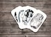 The Skeleton Tarot Deck, indie tarot, artist-made tarot, Christmas present, black and white tarot deck 