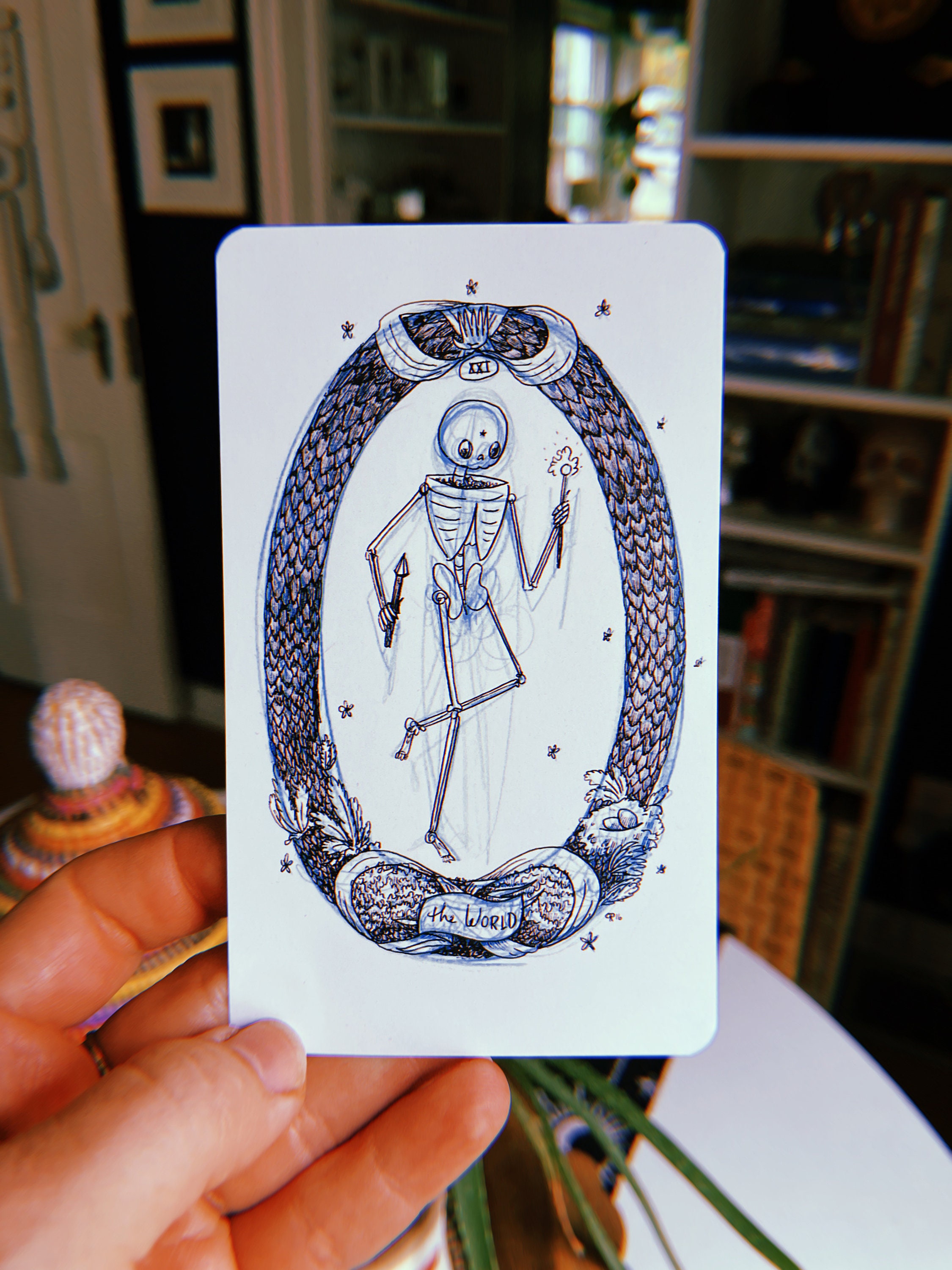 The Skeleton Tarot Deck, Indie Tarot, Hand Drawn Tarot