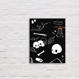 Dark Tourist art print, macabre art, underground art