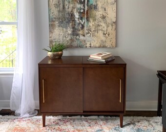 Mid-Century Modern Media Console