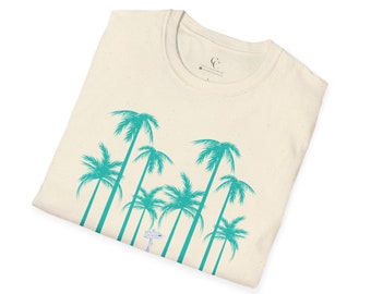 Summer t-shirt | green palm trees