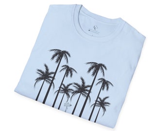 Summer t-shirt | light colors | palm trees