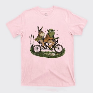 Grappig Shrek en Donkey-koppel fietsshirt, schattig cartoon meme T-shirt, Frogcore Love Tee, bijpassend homo cadeau-idee, kawaii esthetische top
