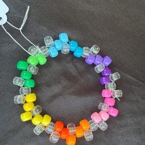 rainbow Kandi bracelet
