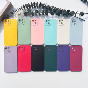 Solid Colors Silicone Phone Case for iPhone 15 14 Plus 15 14 13 12 11 Pro Max iPhone 7 8 14 15 Plus iPhone 13 12 Mini phone Case gifts