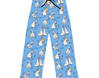 Silly Goose Women's Lightweight Pajama Pants, Cute Loungewear, Relaxation Clothes, Gifts for Her, Fun Sleepwear, Cartoon Print PJs