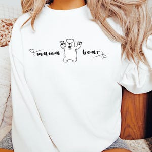 Mama Bär Sweatshirt - Gemütliches Mama Bär Rundhalsausschnitt, Perfektes Geschenk für Mama, Mama Geschenk Lustiges Geschenk, Muttertag Shirt, Humours Mama Geburtstagsgeschenk