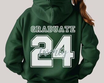 Personalized Graduation Hoodie Customize Graduate’s Name Jersey Style Unisex Hoodie Grad Gift for Him Unisex Heavy Blend™ Hooded Sweatshirt