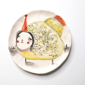 Collectable Ceramic Plate by Artist Cromeola Fanny image 1