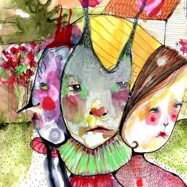 Original Mixed Media Artwork – One of a Kind "Garden Secrets"