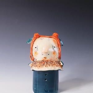 ORIGINAL Hand Built Collectable Ceramic Figure &quot;Trudy&quot;