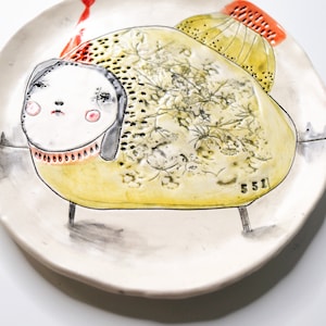 Collectable Ceramic Plate by Artist Cromeola Fanny image 2