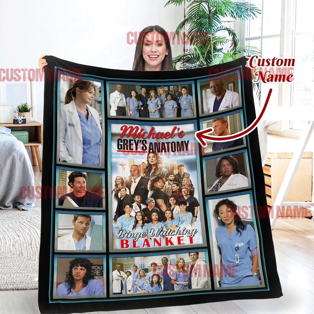 Personalized This is My Grey's Anatomy Watching Blanket Etsy