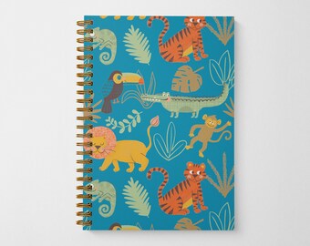 Wild Adventures Spiral Bound Notebook with Lined Sheets