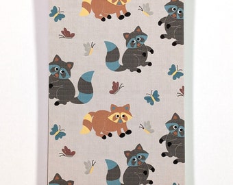 Playful Raccoons Eco-Friendly Spiral Jotter Pocket Notebook