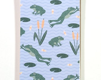 Frog Mini Notebook: Hand-Illustrated Pocket Jotter