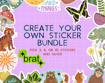 Custom Vinyl Sticker Bundle: Waterproof Laptop Stickers