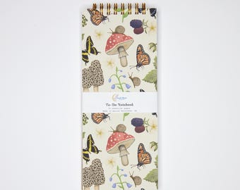 Nature Finds To-Do List Notebook: Recycled Paper, Gold Spiral, Checklist Pages