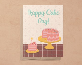 Happy Cake Day Birthday Greeting Card