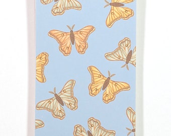 Spanish Moon Moths Mini Notebook: Hand-Illustrated Pocket Jotter