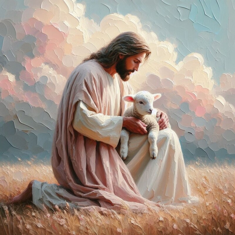 Jesus the Good Shepherd - Etsy