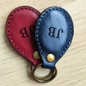 Custom Leather Couples Keychains, Couples Matching Keychains, Long Distance Relationship Gift For Him, Best Present For Girlfriend