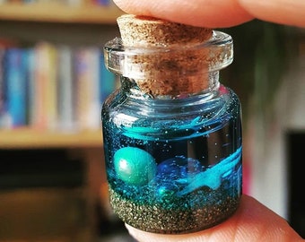 Ocean in a Bottle Necklace